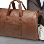 Leder Reisetasche Herren mit Schuhfach