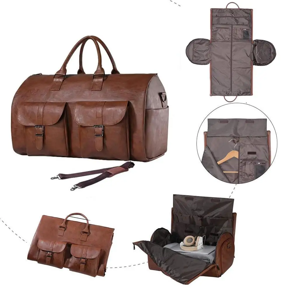 Herren Reisetasche Leder Braun